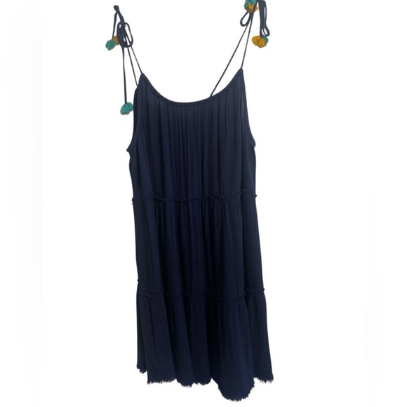 aerie Dresses & Skirts - Arie Sleeveless Tiered Mini Dress with Ties Size Large